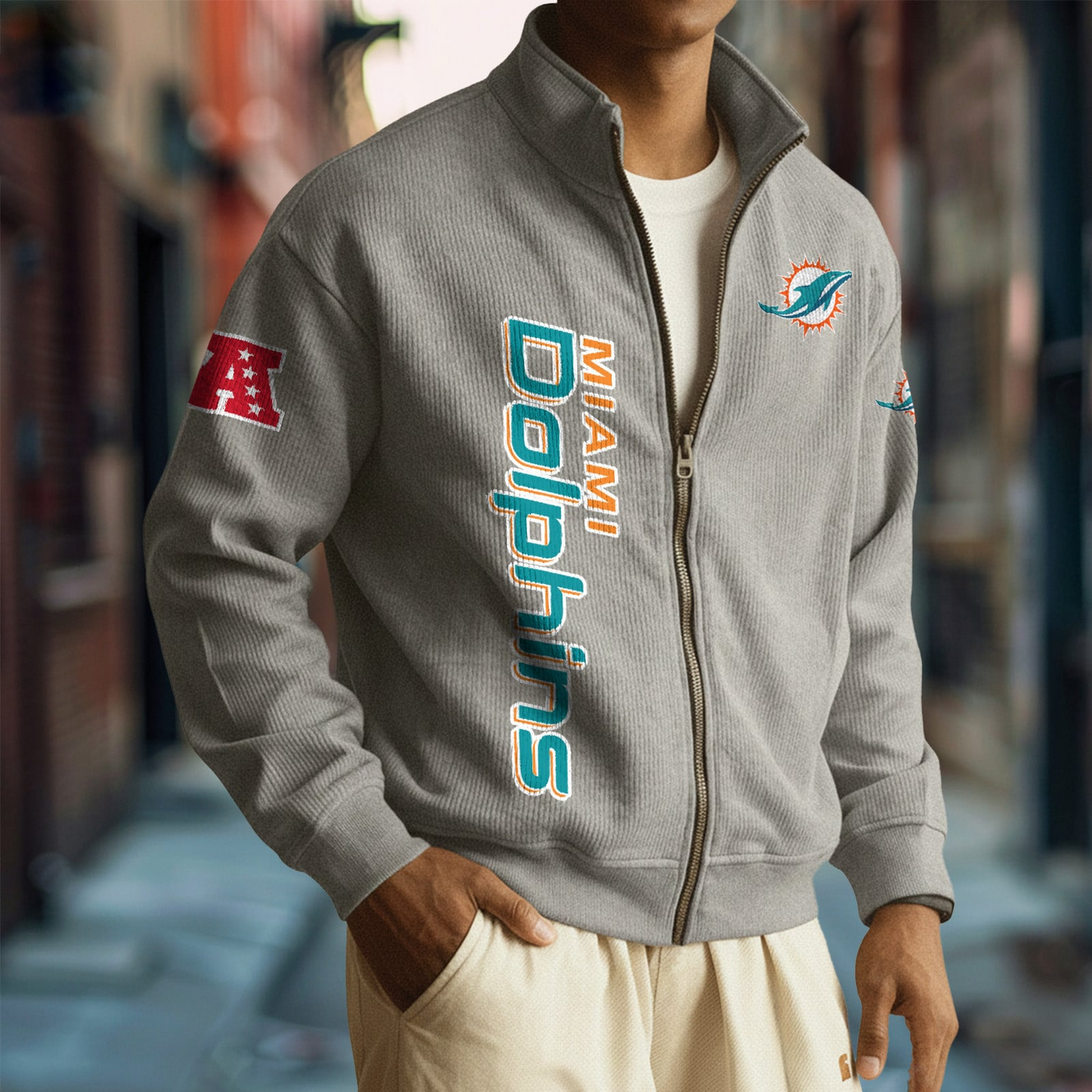MIA x NFL Corduroy Zip-Up Jacket DatND DVT