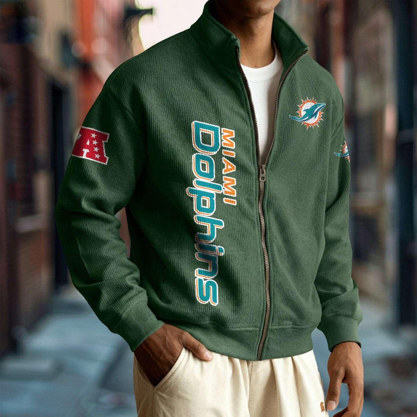 MIA x NFL Corduroy Zip-Up Jacket DatND DVT