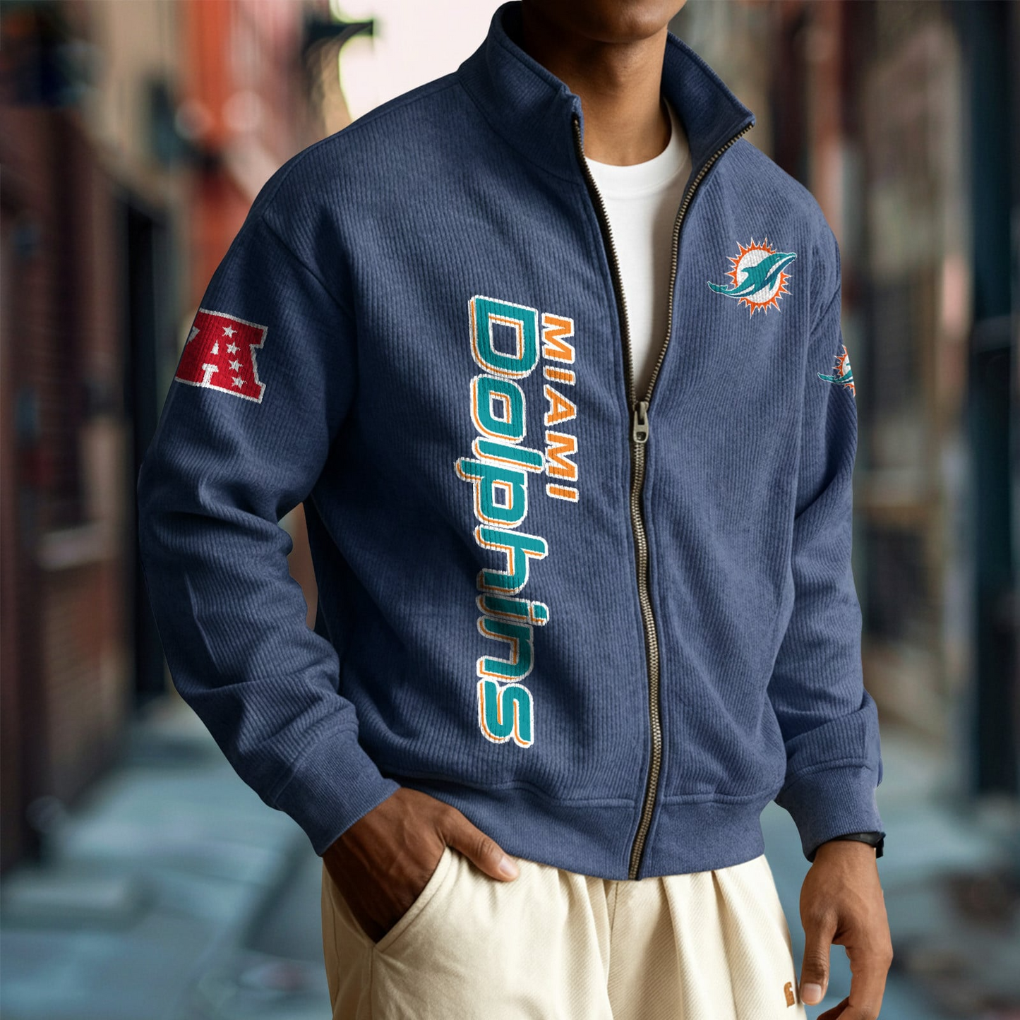 MIA x NFL Corduroy Zip-Up Jacket DatND DVT