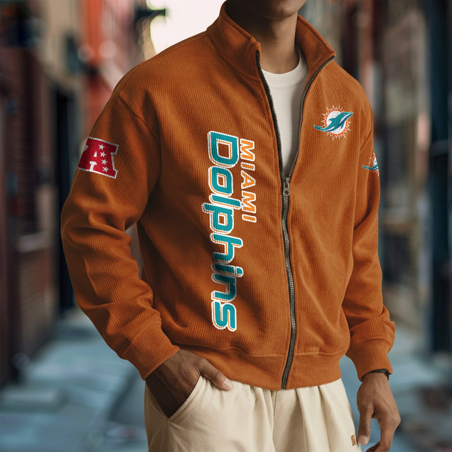 MIA x NFL Corduroy Zip-Up Jacket DatND DVT