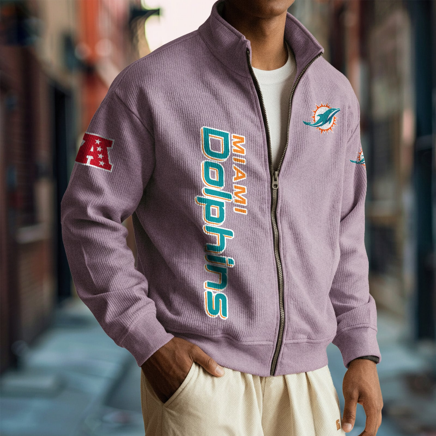MIA x NFL Corduroy Zip-Up Jacket DatND DVT