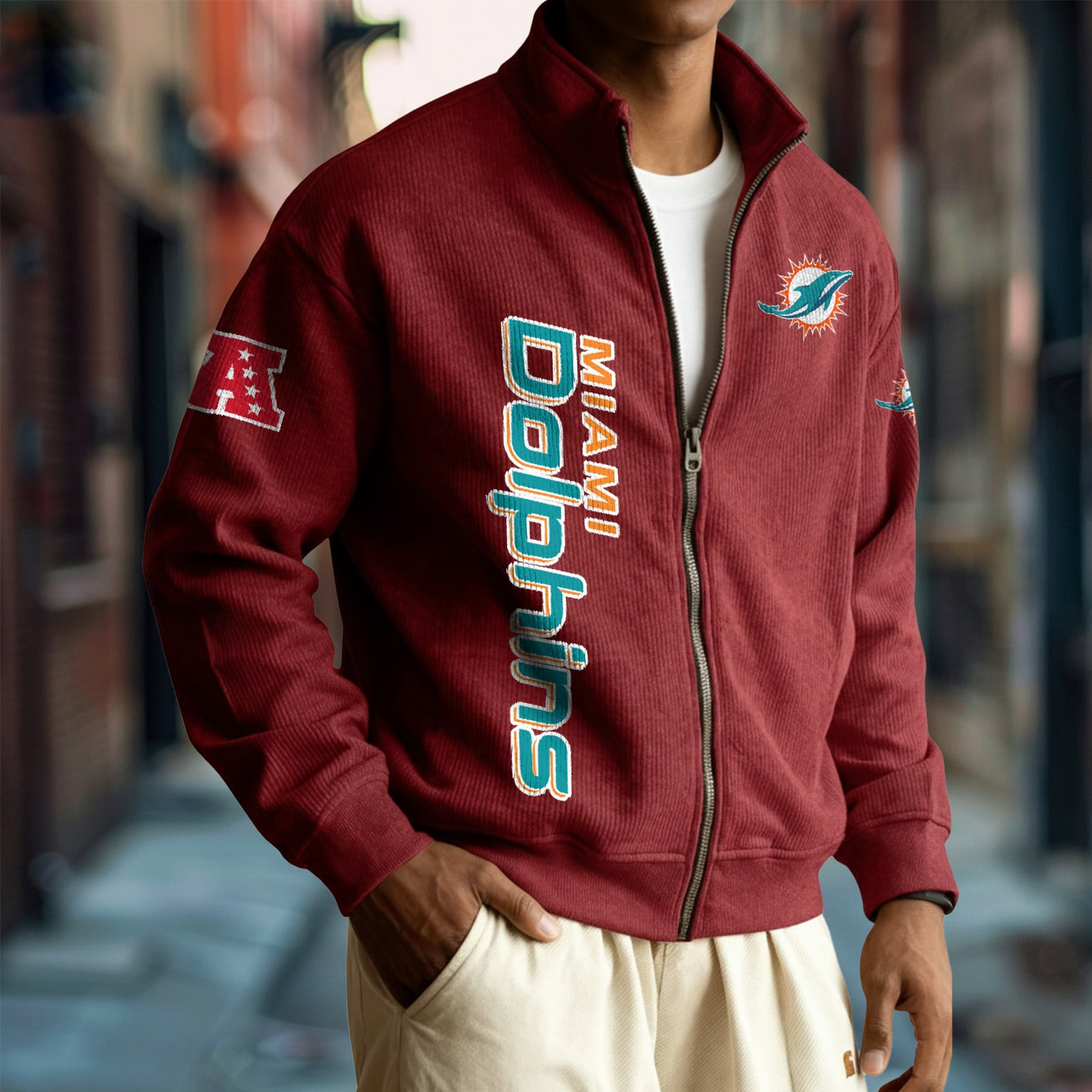 MIA x NFL Corduroy Zip-Up Jacket DatND DVT