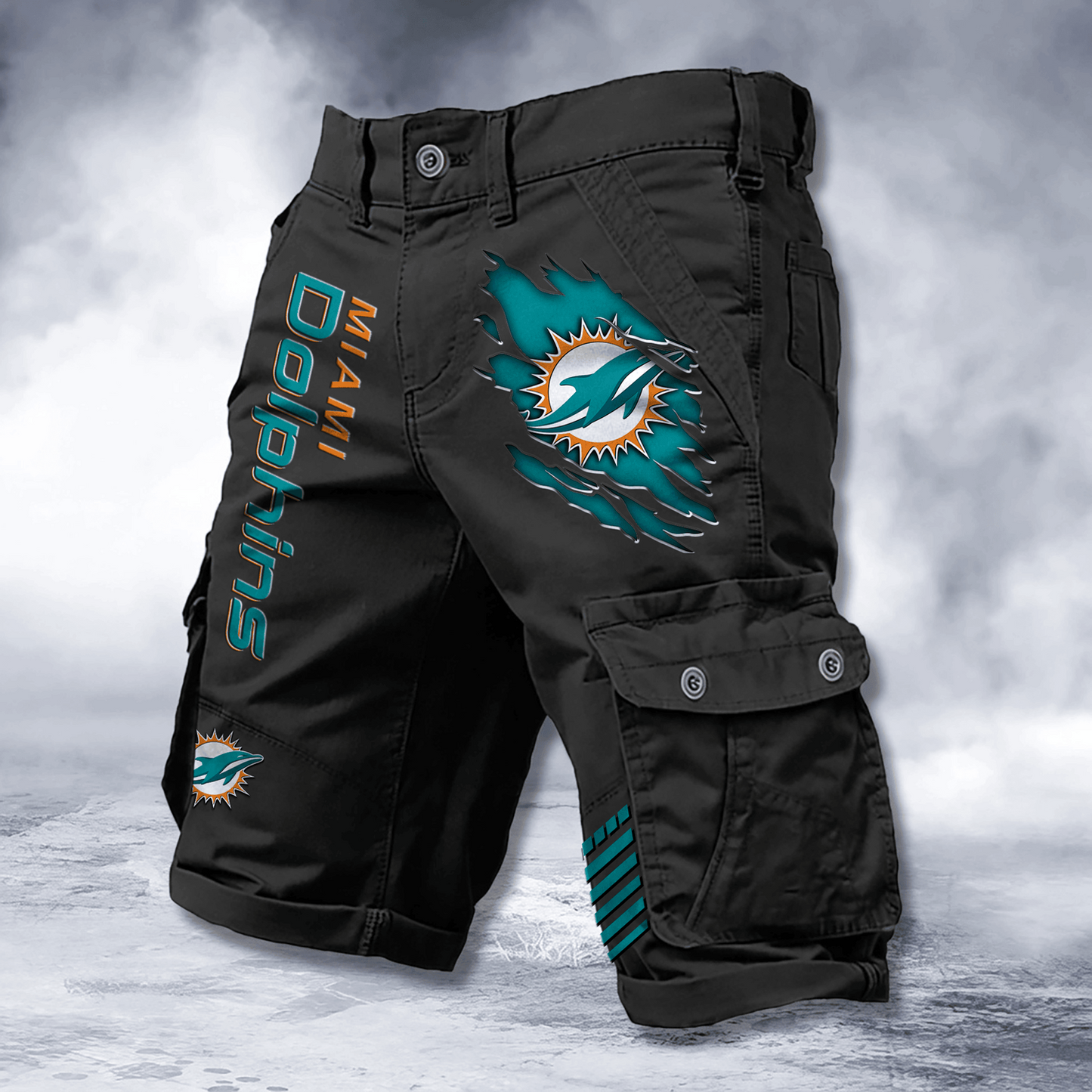 MIA x NFL Cotton Cargo Shorts DATND TANTD 2705