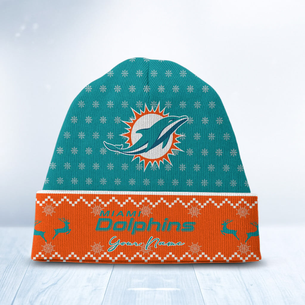 MIA x NFL Customized Beanie Hat Christmas DatND DVT