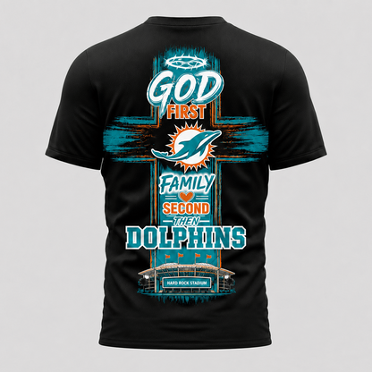 MIA x NFL Faith Family Team Pride 3D T-Shirt 0207