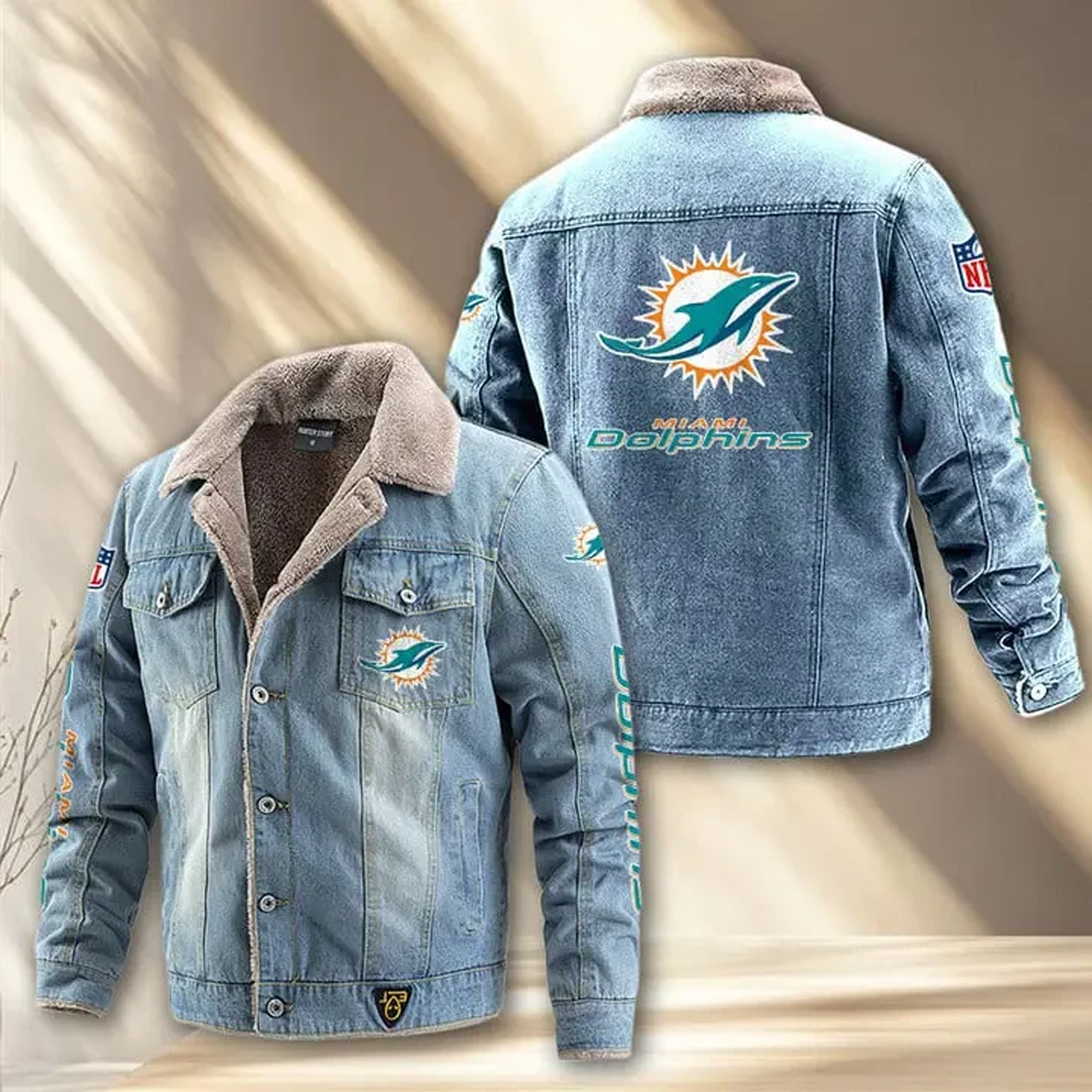 MIA x NFL Fleece Lined Denim Jacket DatND DVT
