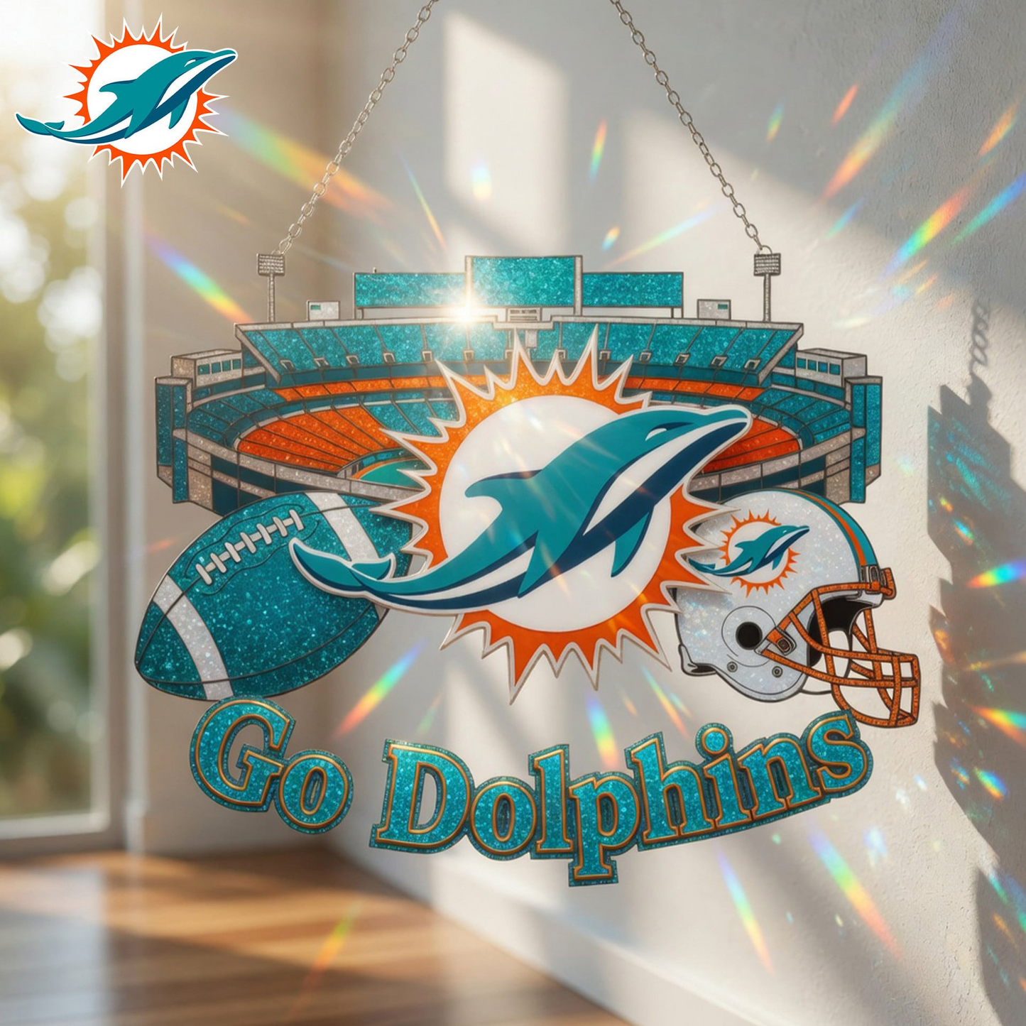MIA x NFL Game Day Suncatcher
