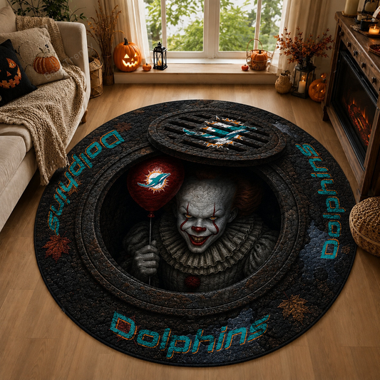MIA x NFL Halloween IT Rug