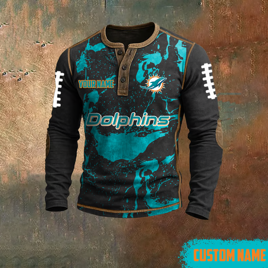 MIA x NFL LONG SLEEVE SHIRT DATND TANTD
