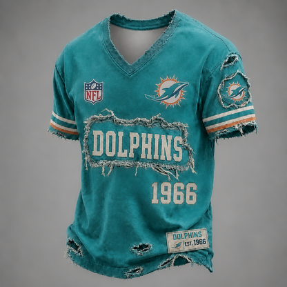 MIA x NFL LUXURY V-Neck T-Shirt 3005 DatND DVT