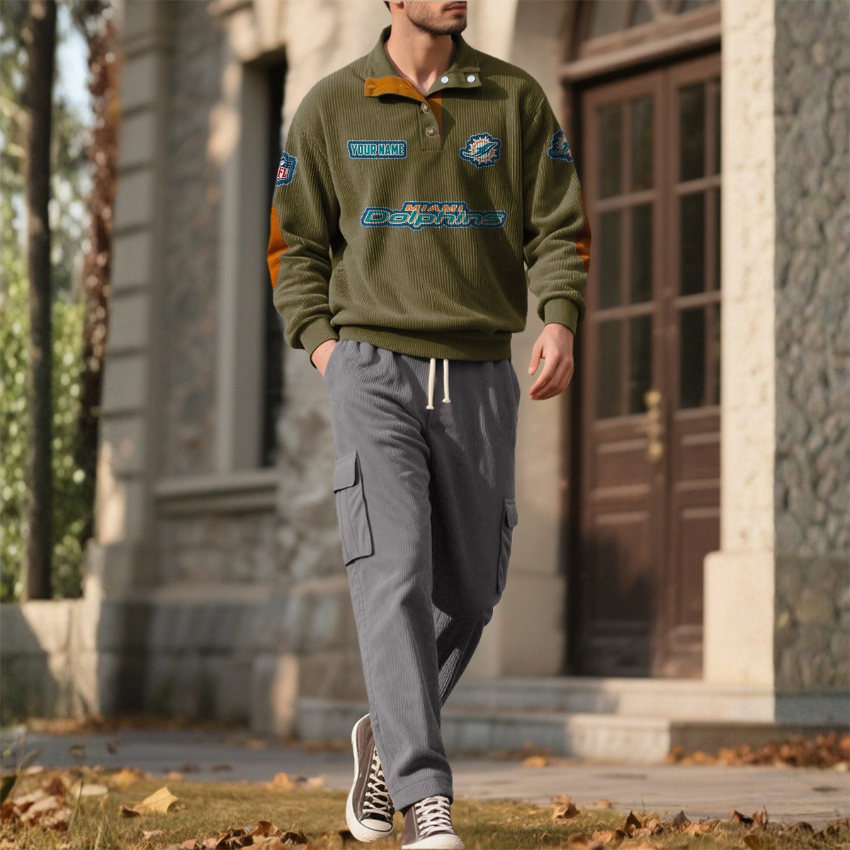 MIA x NFL Men's Corduroy Sweatshirt 1011 DatND DVT