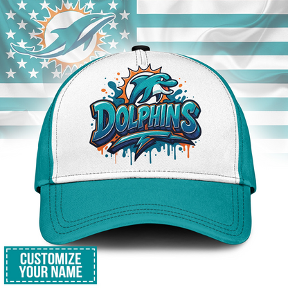 MIA x NFL Premium Custom Graffiti Team Cap