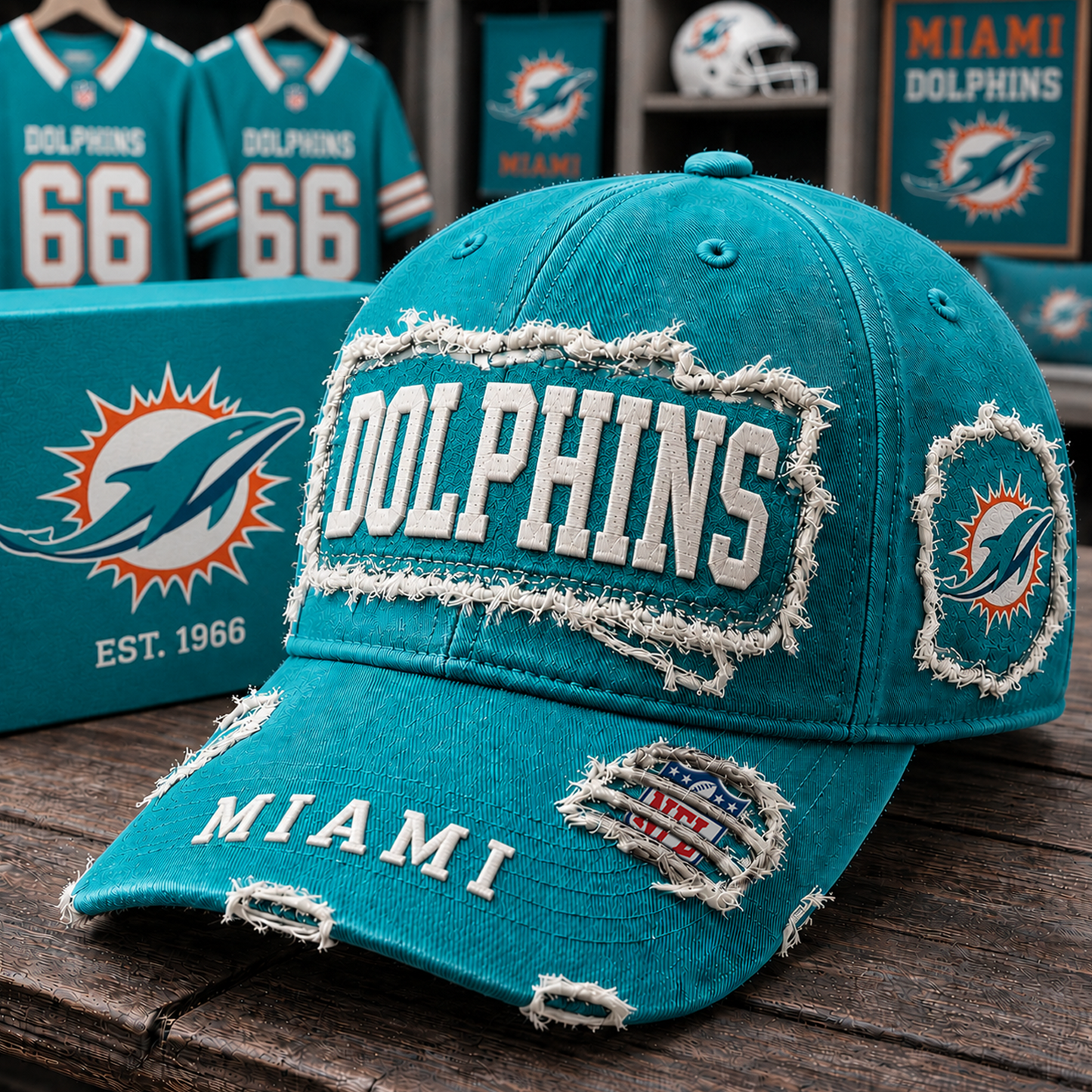 MIA x NFL Premium Patch Cap 1806