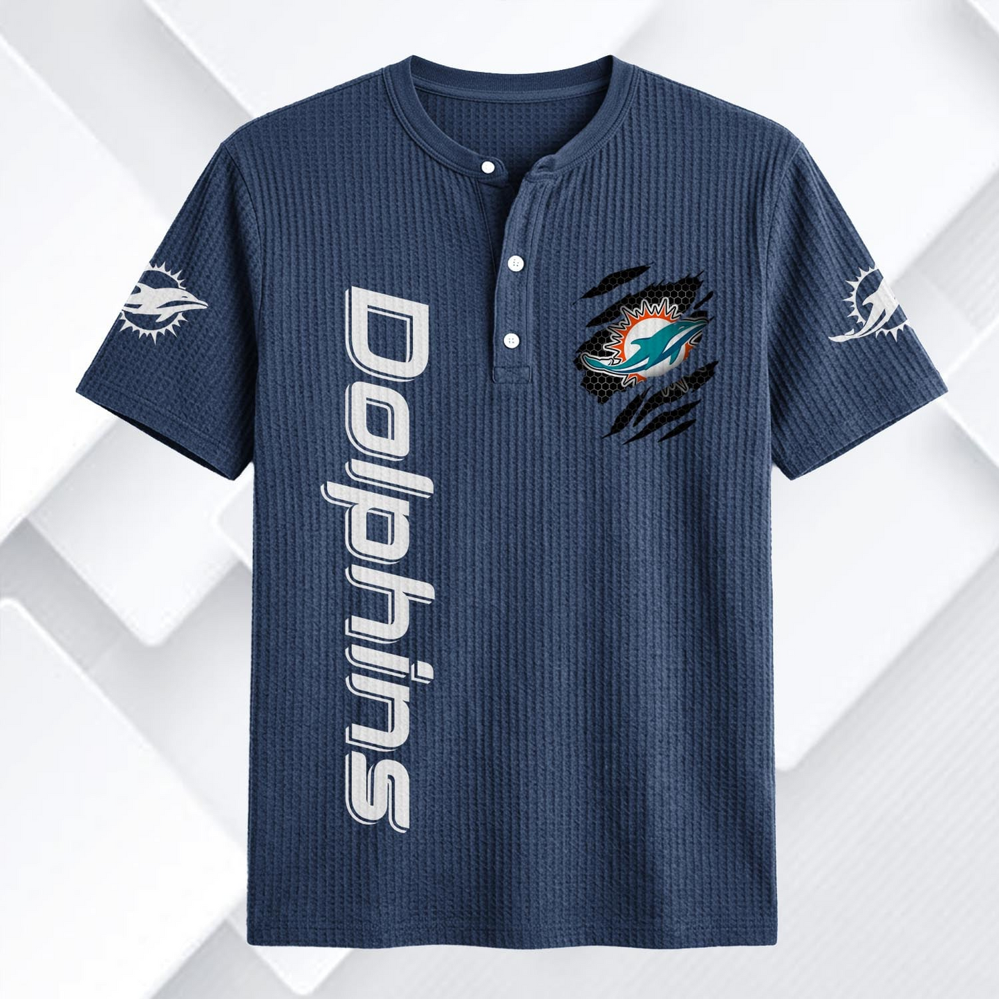 MIA x NFL Waffle Short-Sleeve Shirt 2205 DatND DVT