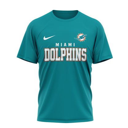 MIA x NFL Whole Lot of Football Christian Cross 3D Shirt