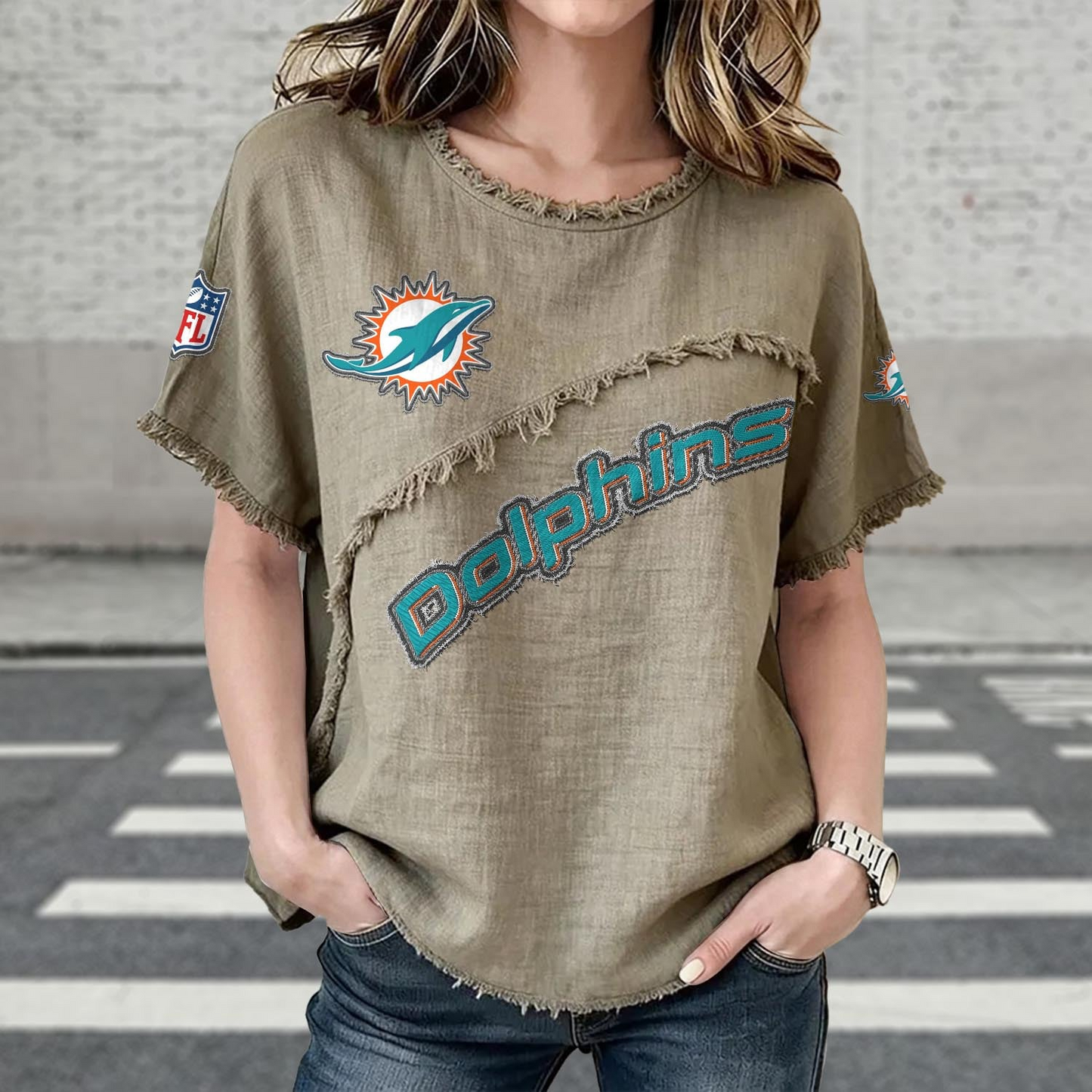 MIA x NFL Womenƒ??s Vintage O-Neck 2905 DatND DVT
