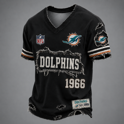 MIA x NFL LUXURY V-Neck T-Shirt 3005 DatND DVT