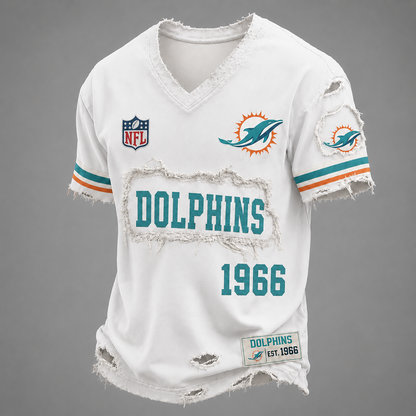 MIA x NFL LUXURY V-Neck T-Shirt 3005 DatND DVT