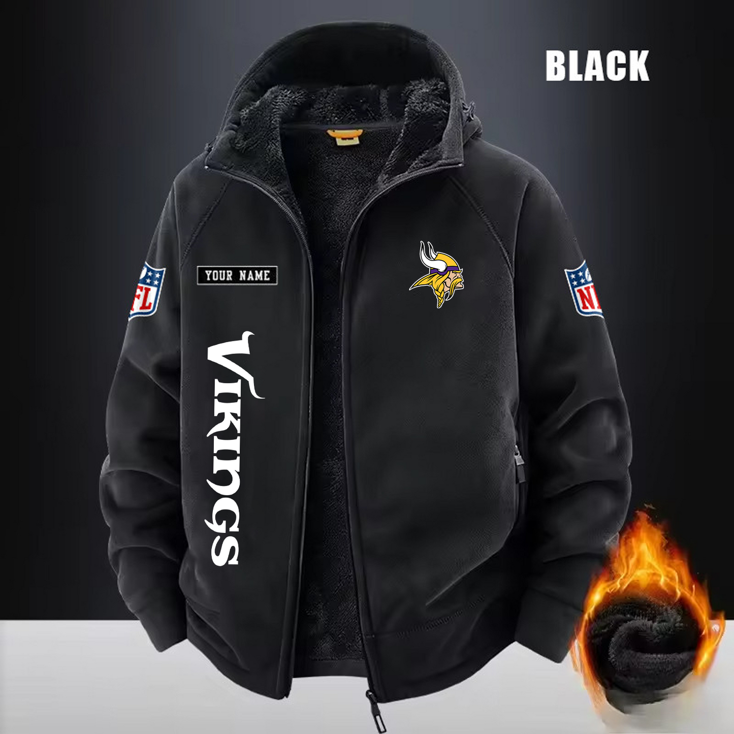 MIN x NFL 3D Half-zip Hoodie DATND TANTD