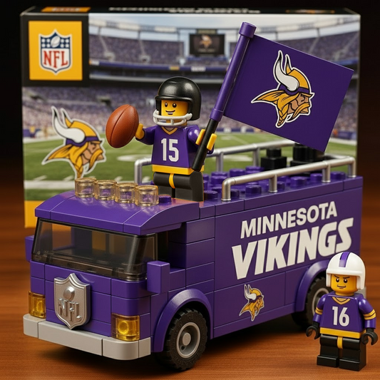 MIN x NFL Building Blocks Bus Toy Set DatND DVT