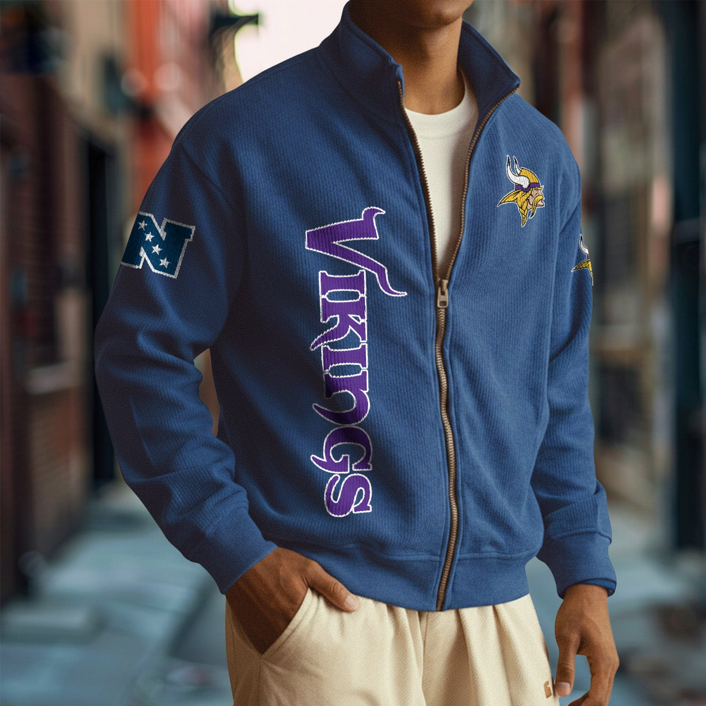 MIN x NFL Corduroy Zip-Up Jacket DatND DVT