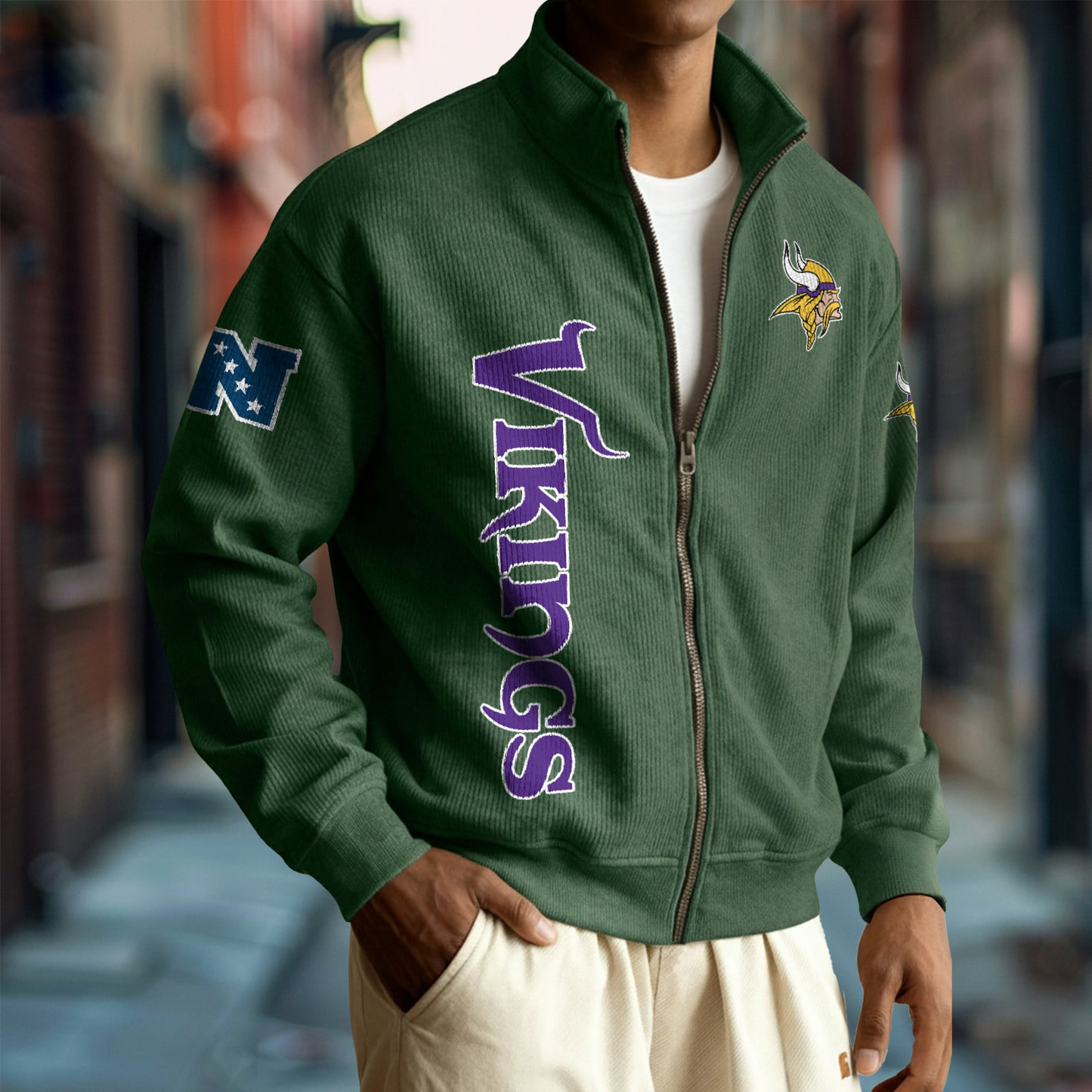 MIN x NFL Corduroy Zip-Up Jacket DatND DVT