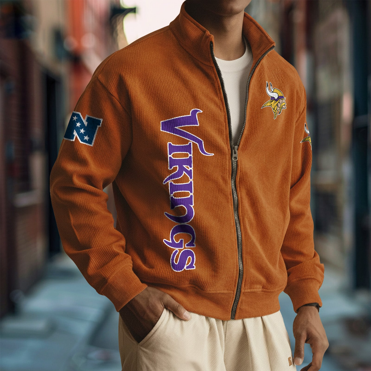 MIN x NFL Corduroy Zip-Up Jacket DatND DVT
