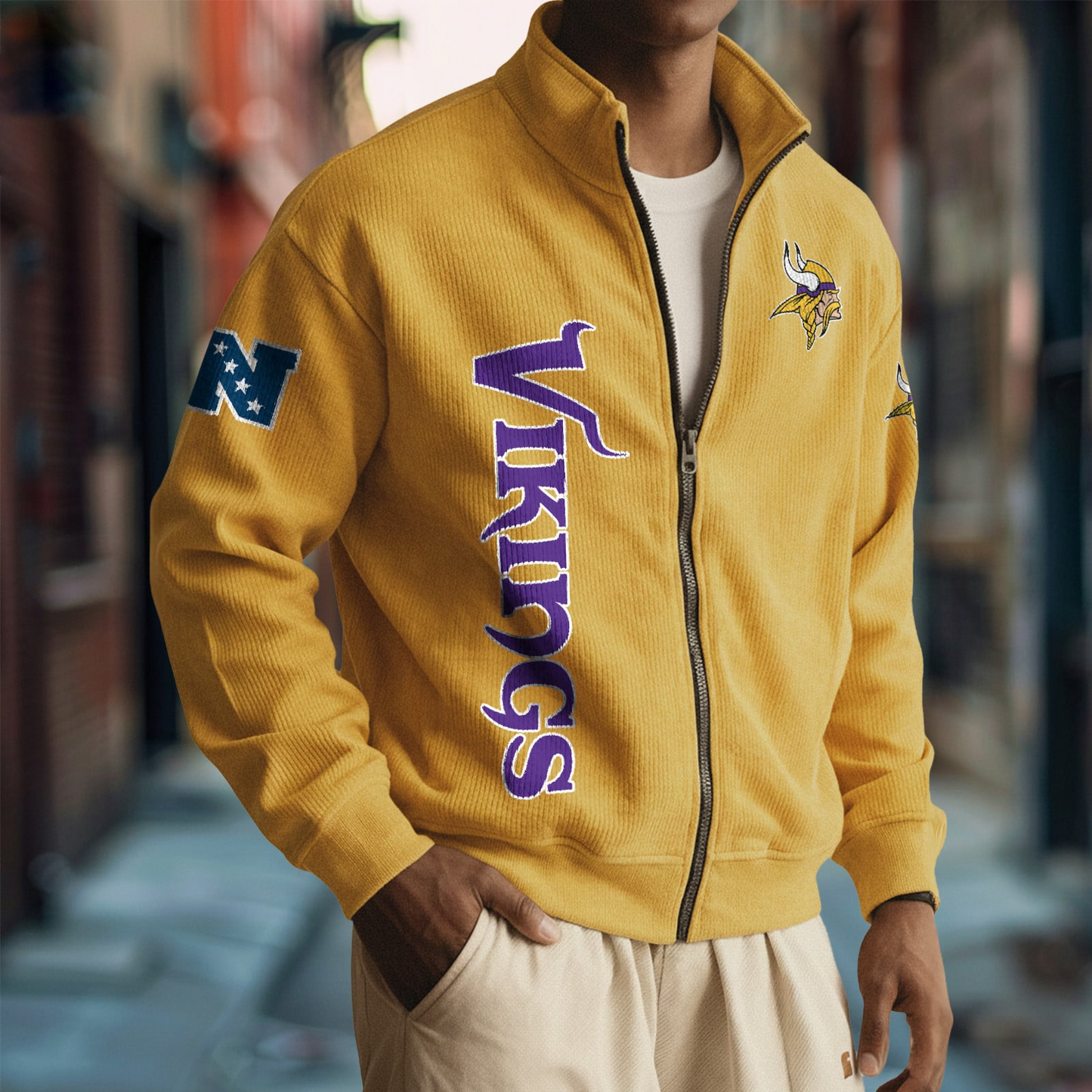 MIN x NFL Corduroy Zip-Up Jacket DatND DVT