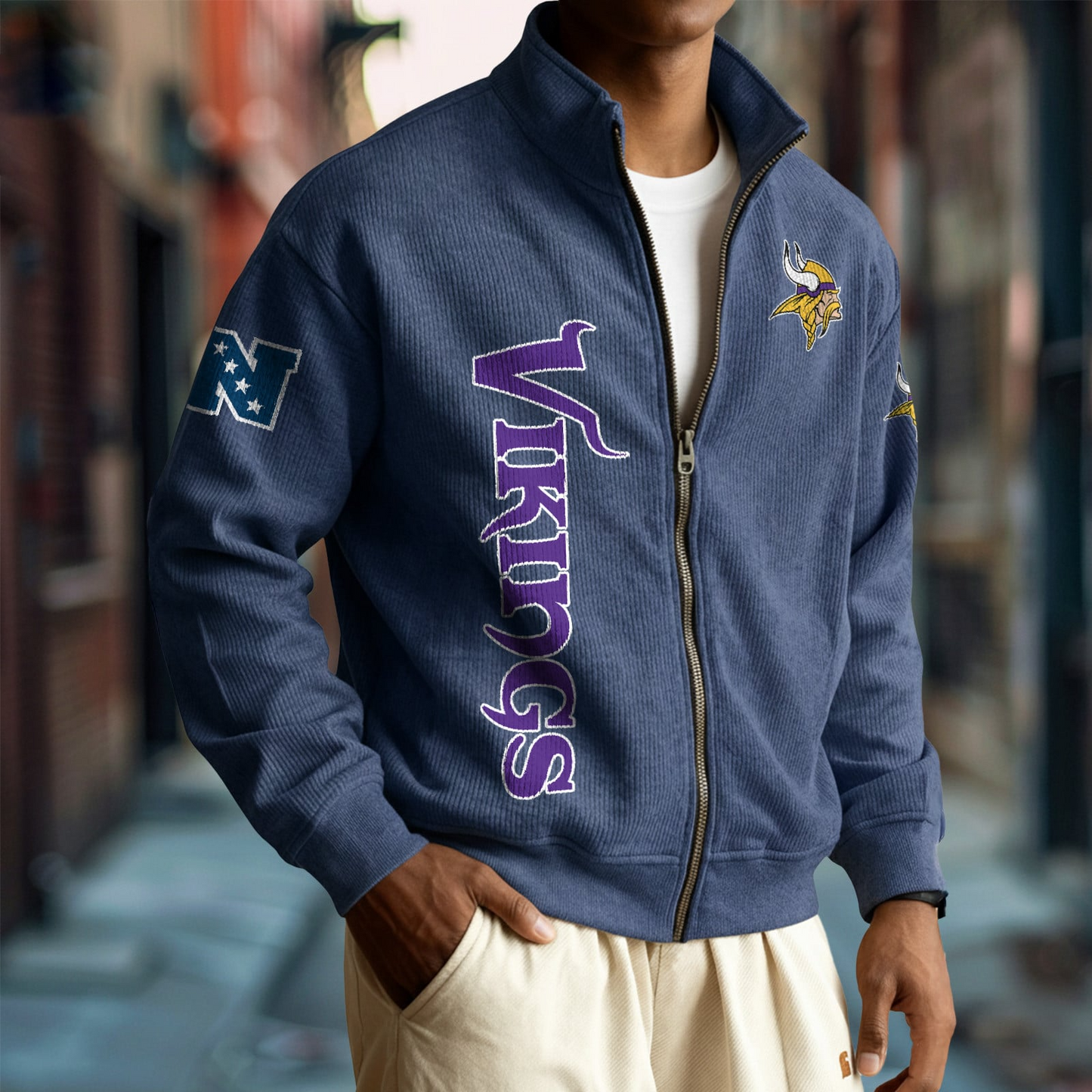 MIN x NFL Corduroy Zip-Up Jacket DatND DVT