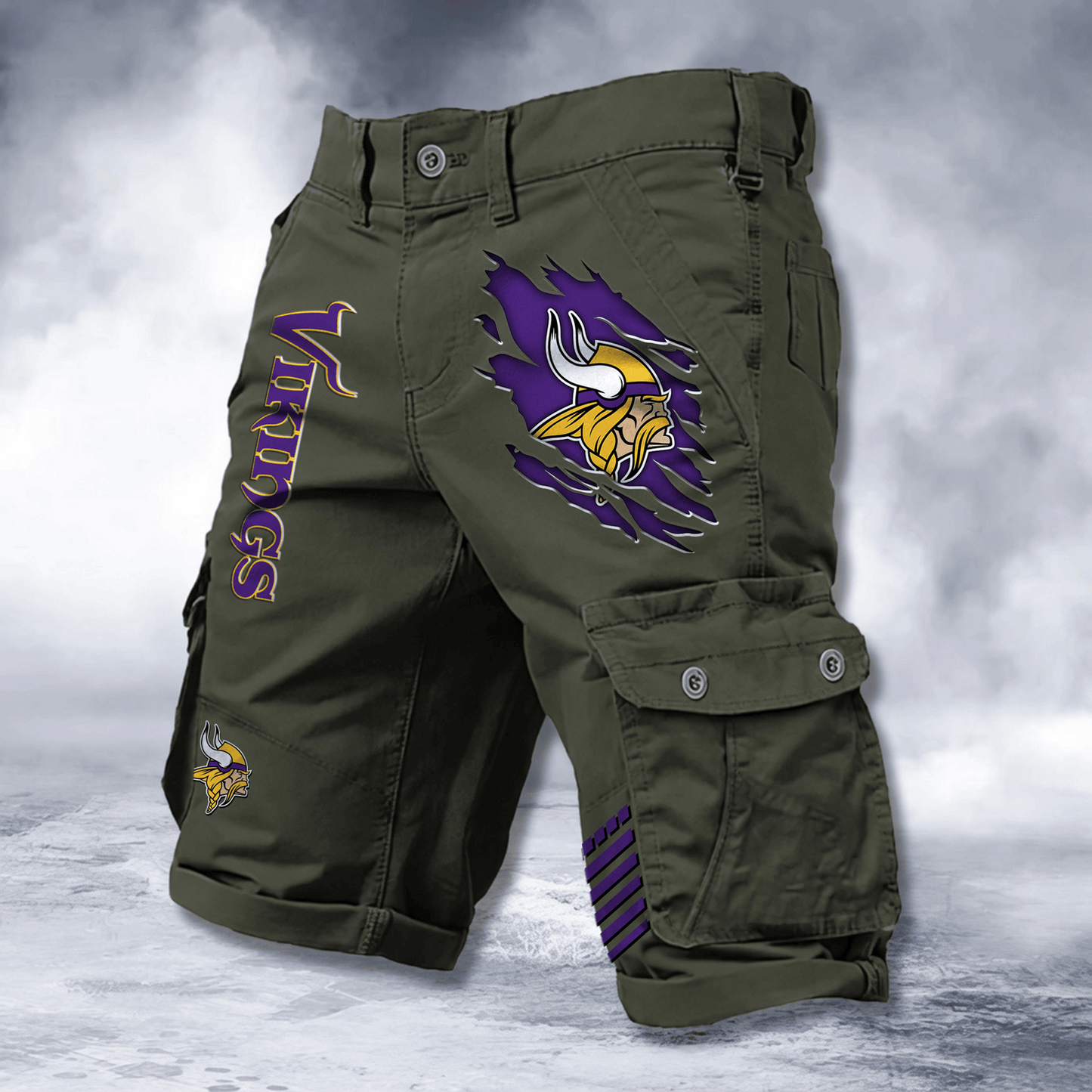 MIN x NFL Cotton Cargo Shorts DATND TANTD 2705