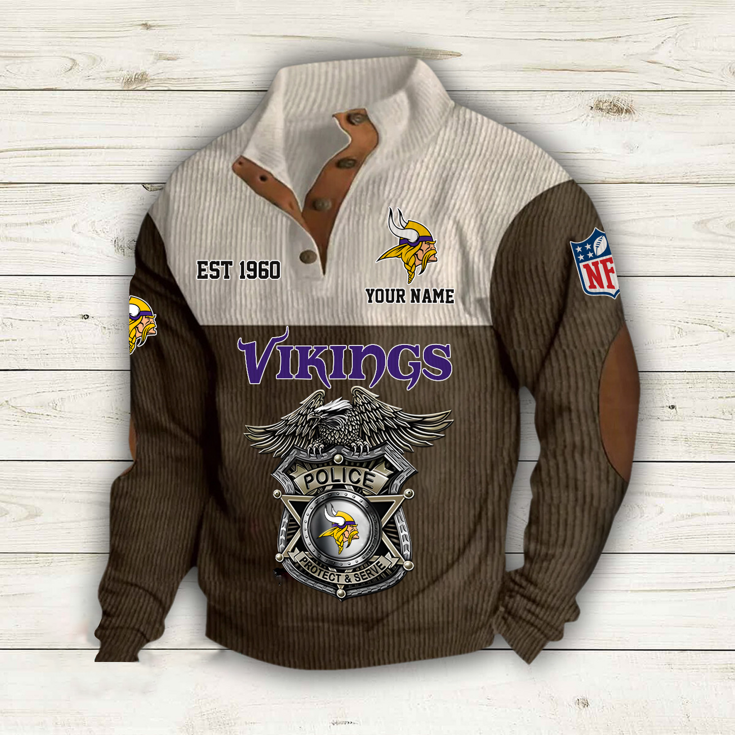 MIN x NFL Custom Name Sport Sweatshirt DatND DVT