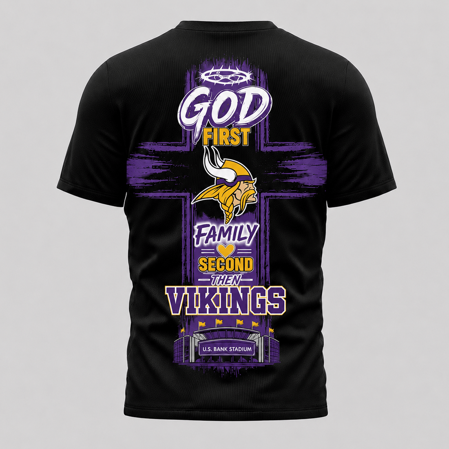 MIN x NFL Faith Family Team Pride 3D T-Shirt 0207