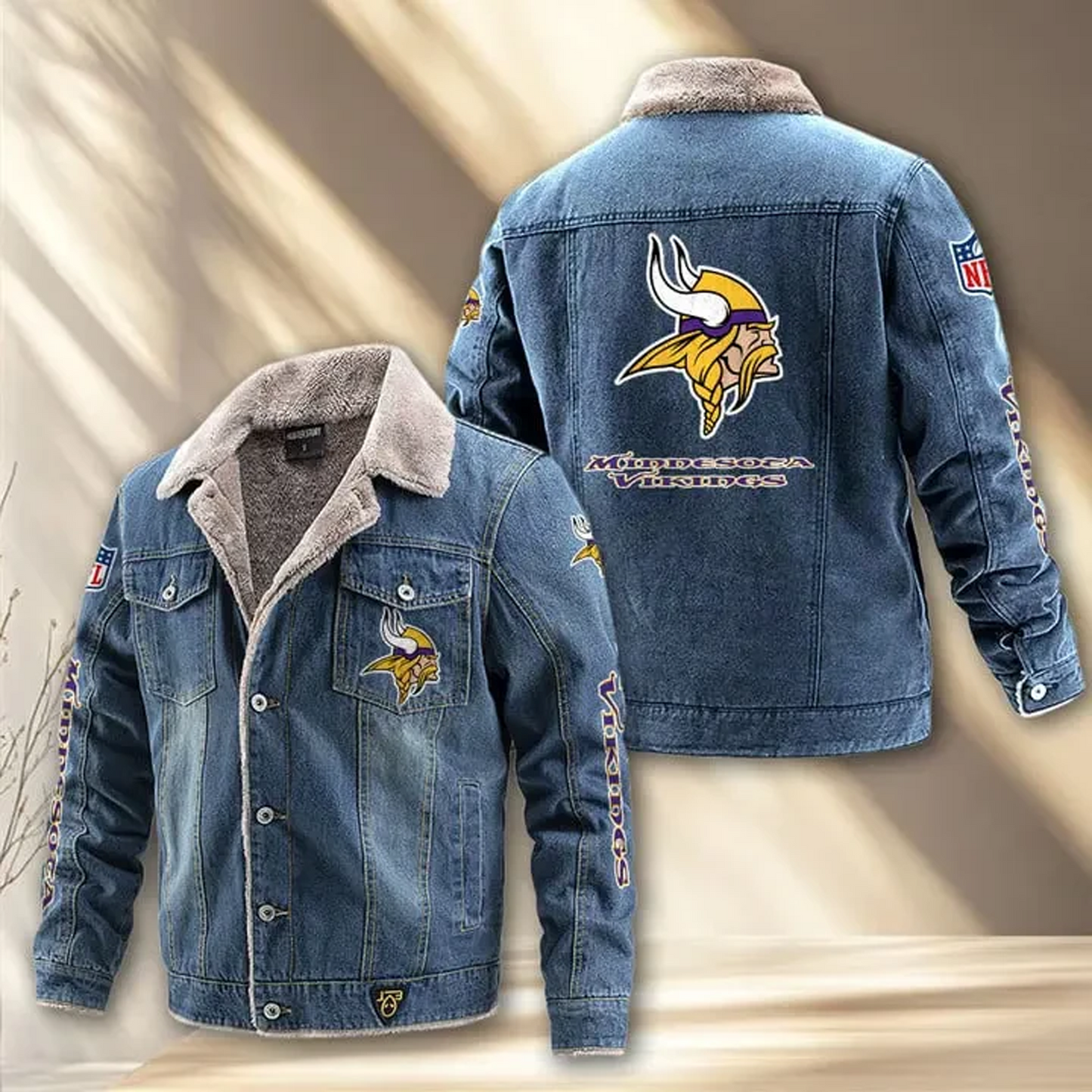 MIN x NFL Fleece Lined Denim Jacket DatND DVT