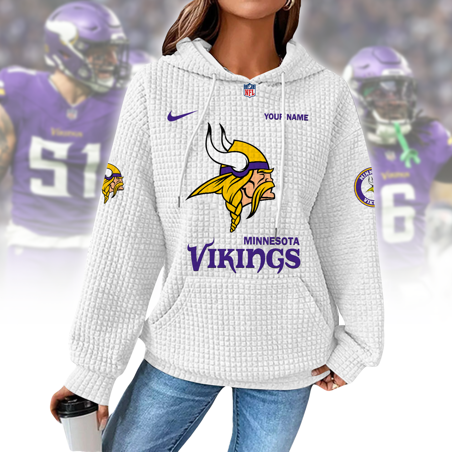 MIN x NFL Waffle Hoodie  0310 DatND DVT