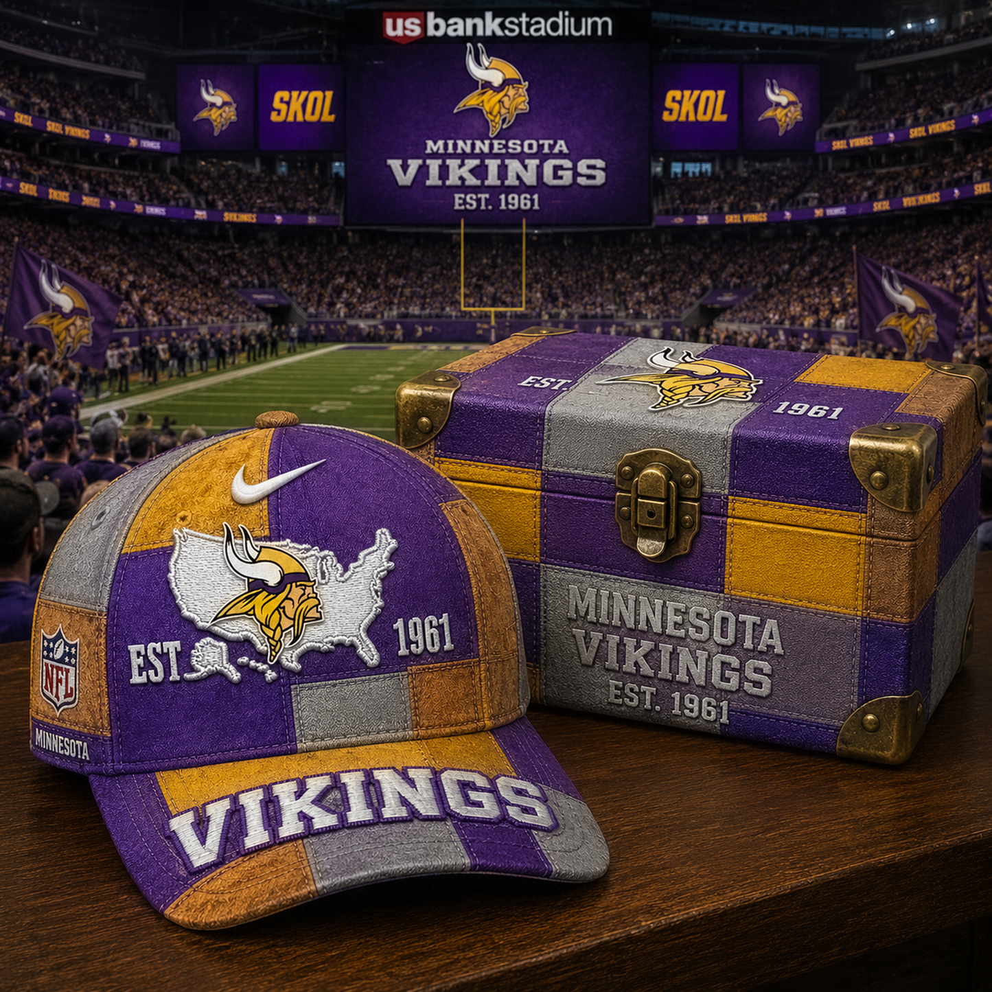 MIN x NFL Premium Heritage Game Day Classic Cap 1505 DatND DVT