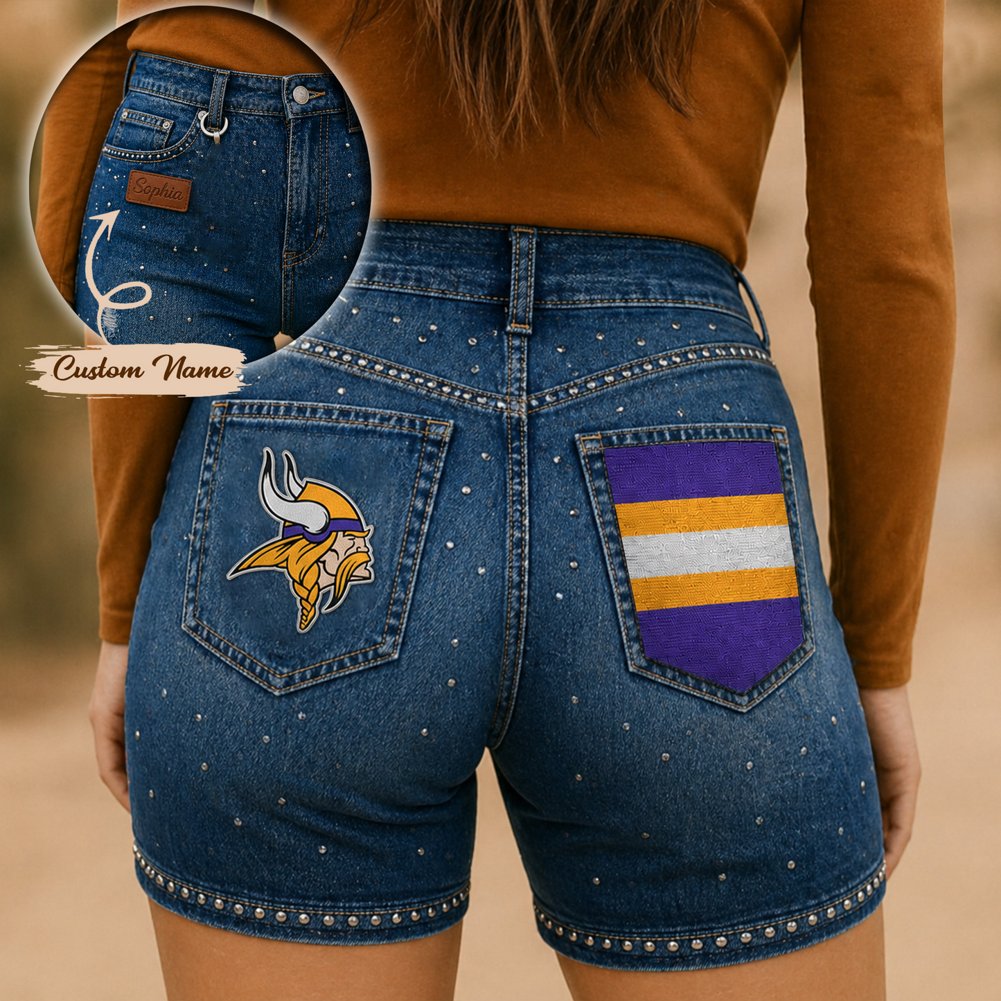 MIN x NFL Premium High Waisted Biker Shorts 0905 DatND DVT