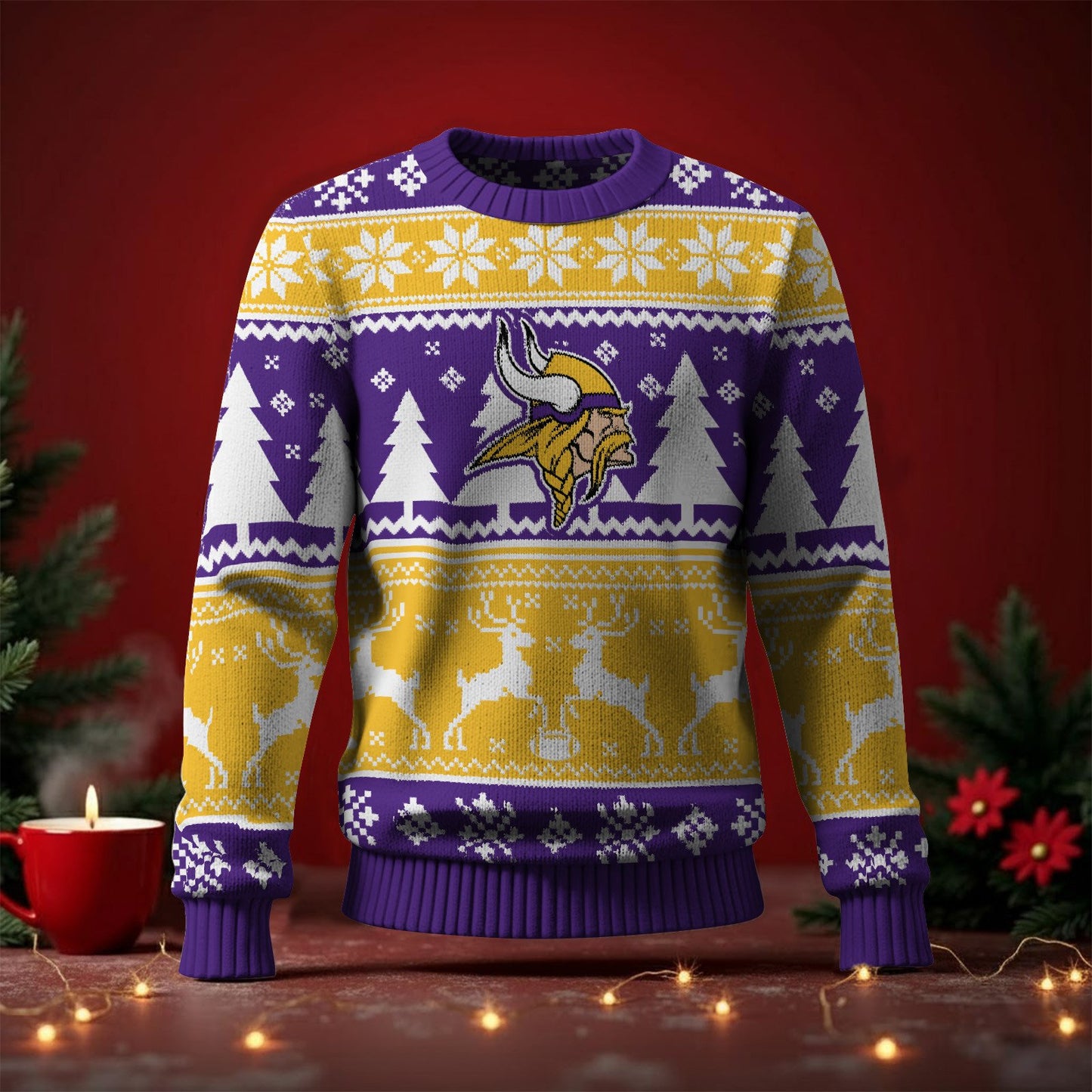 MIN x NFL Premium Ugly Christmas Sweater DatND DVT