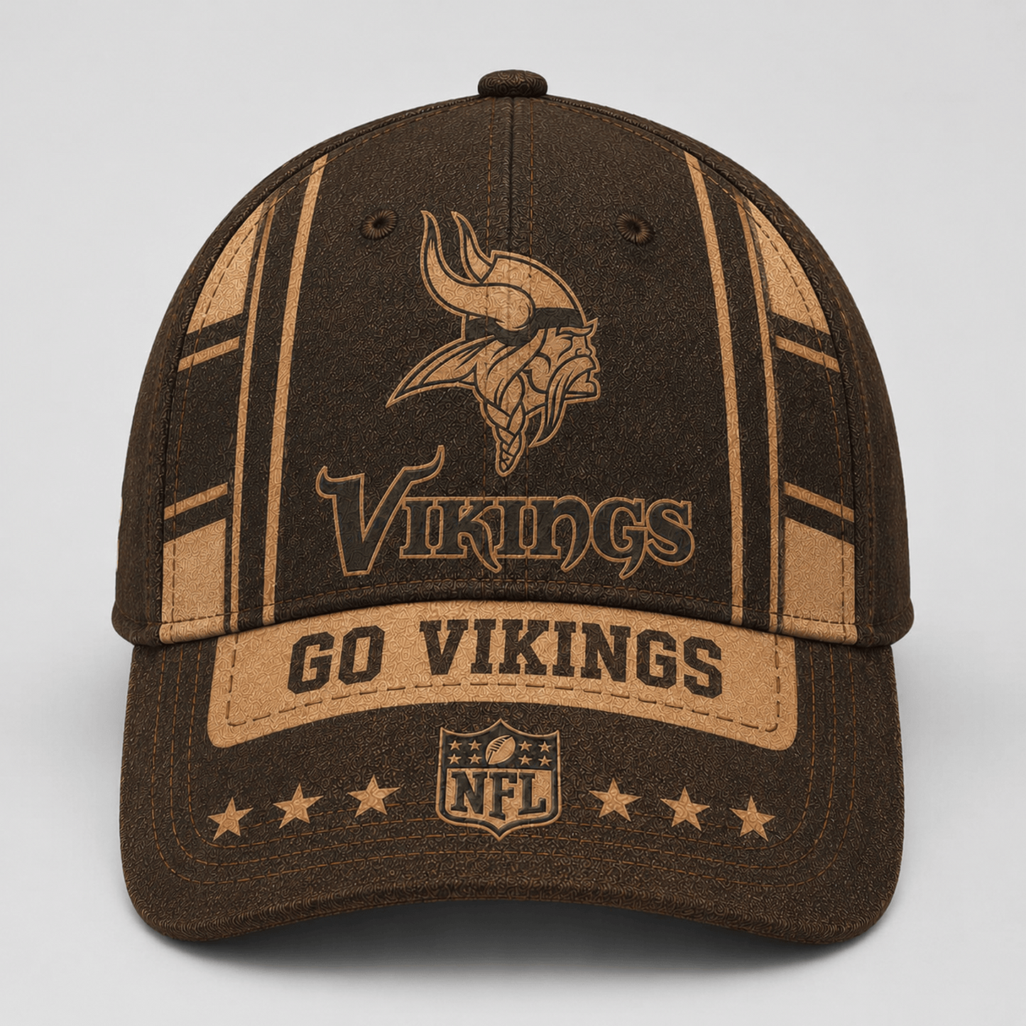 MIN x NFL Premium Vintage Leather Personalized Cap for Loyal Fans