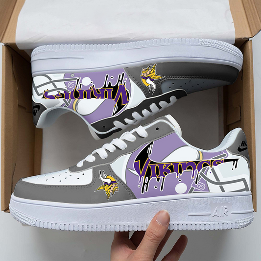 MIN x NFL Team Logo Fan Air Force 1 Shoes DATND TANTD