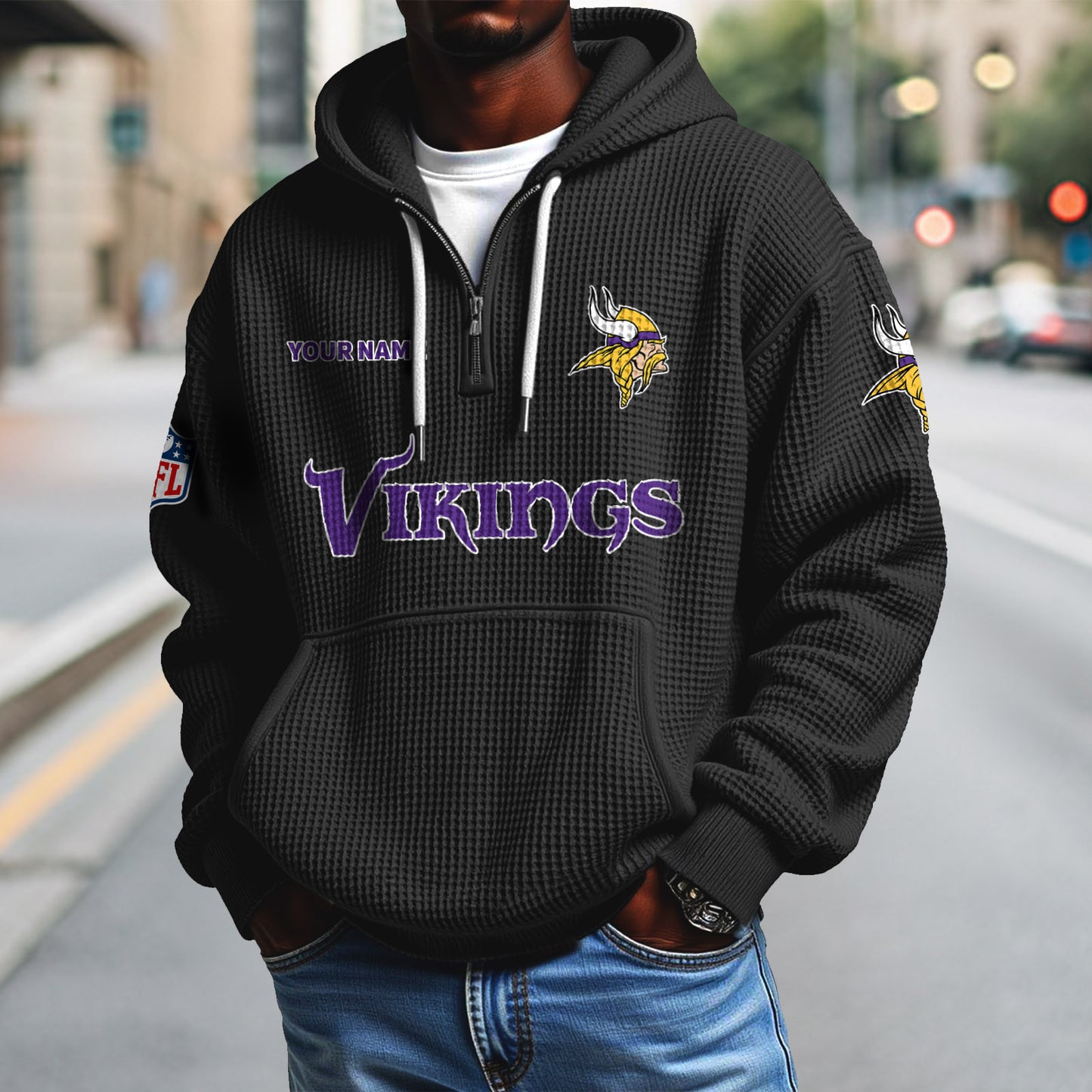 MIN x NFL Waffle Hoodie DatND DVT