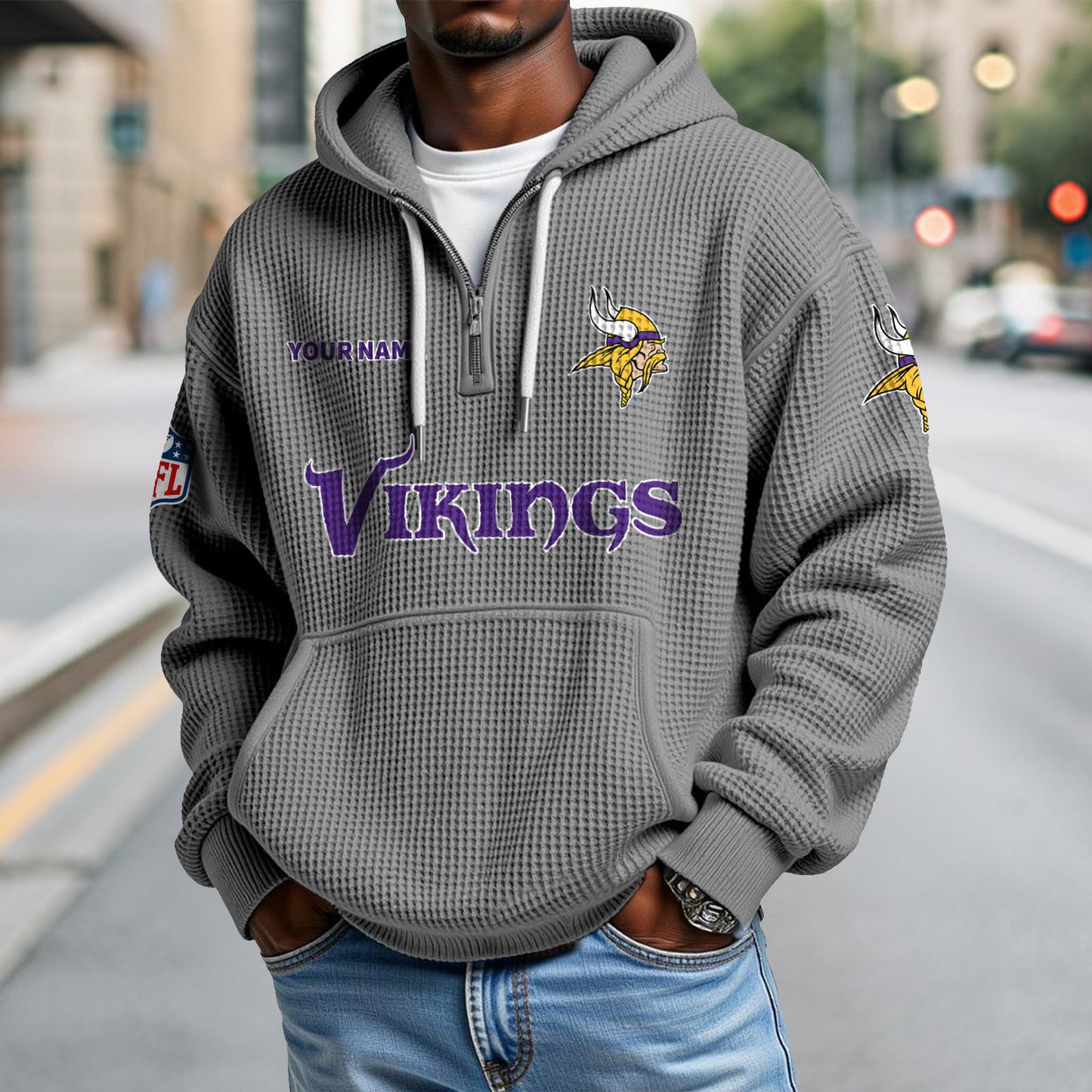MIN x NFL Waffle Hoodie DatND DVT