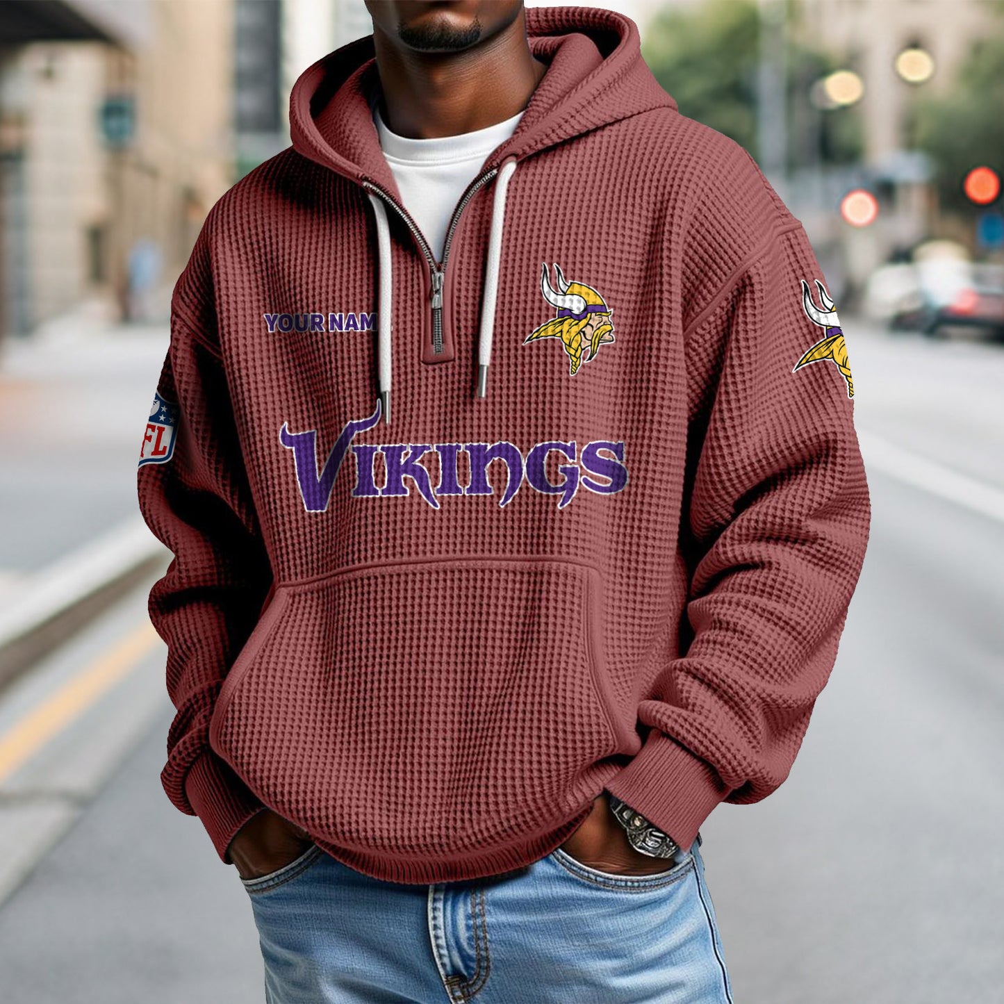 MIN x NFL Waffle Hoodie DatND DVT