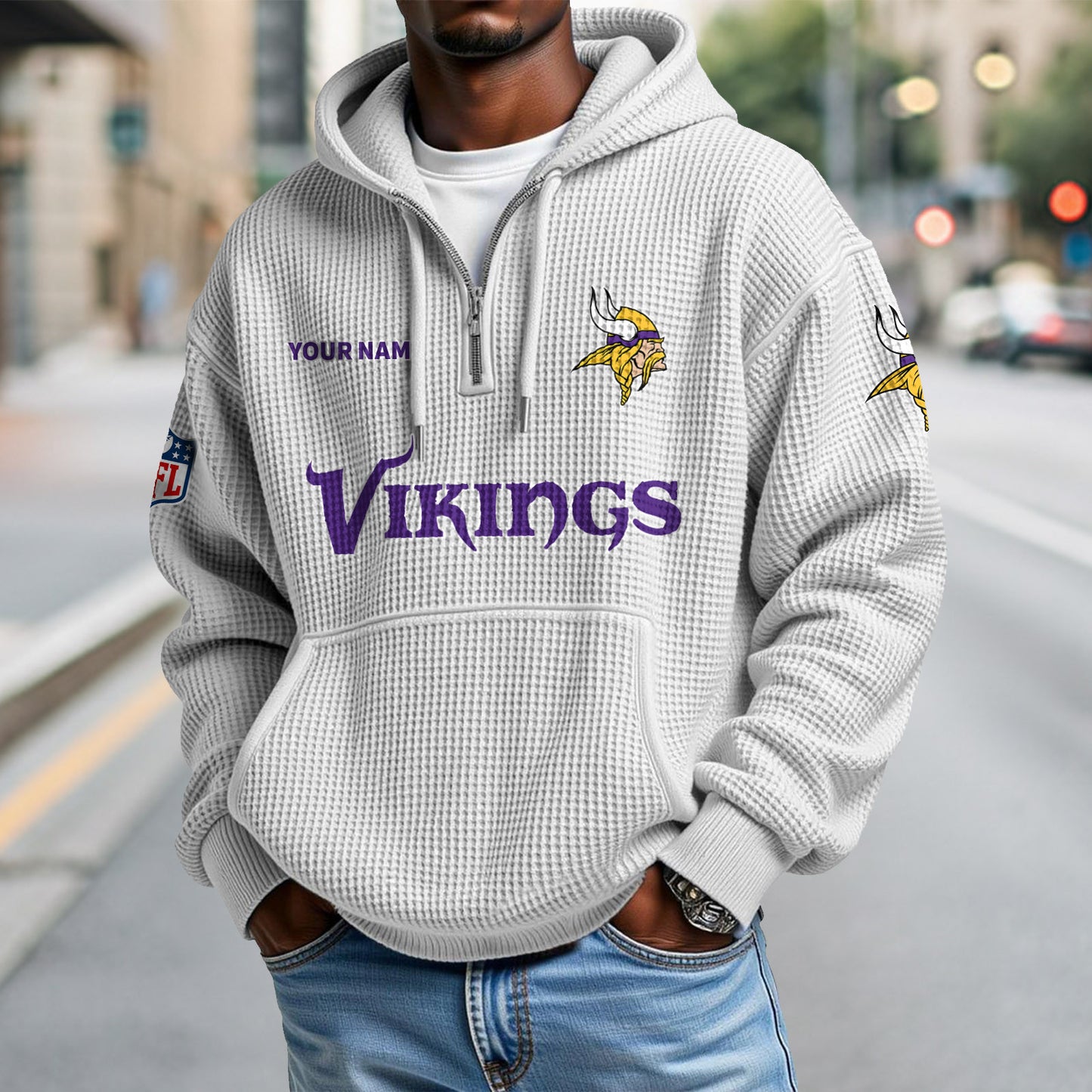 MIN x NFL Waffle Hoodie DatND DVT
