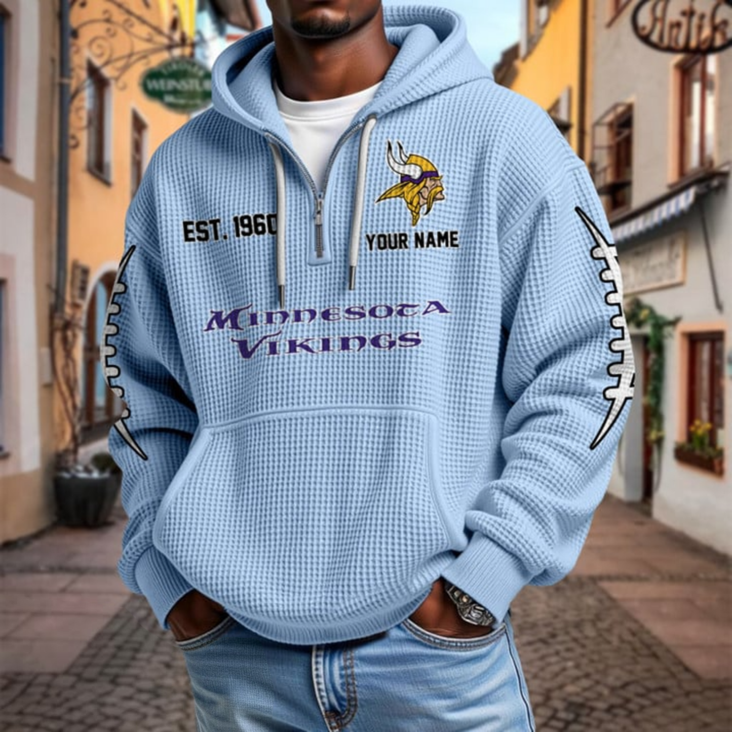 MIN x NFL Waffle Hoodie DatND DVT