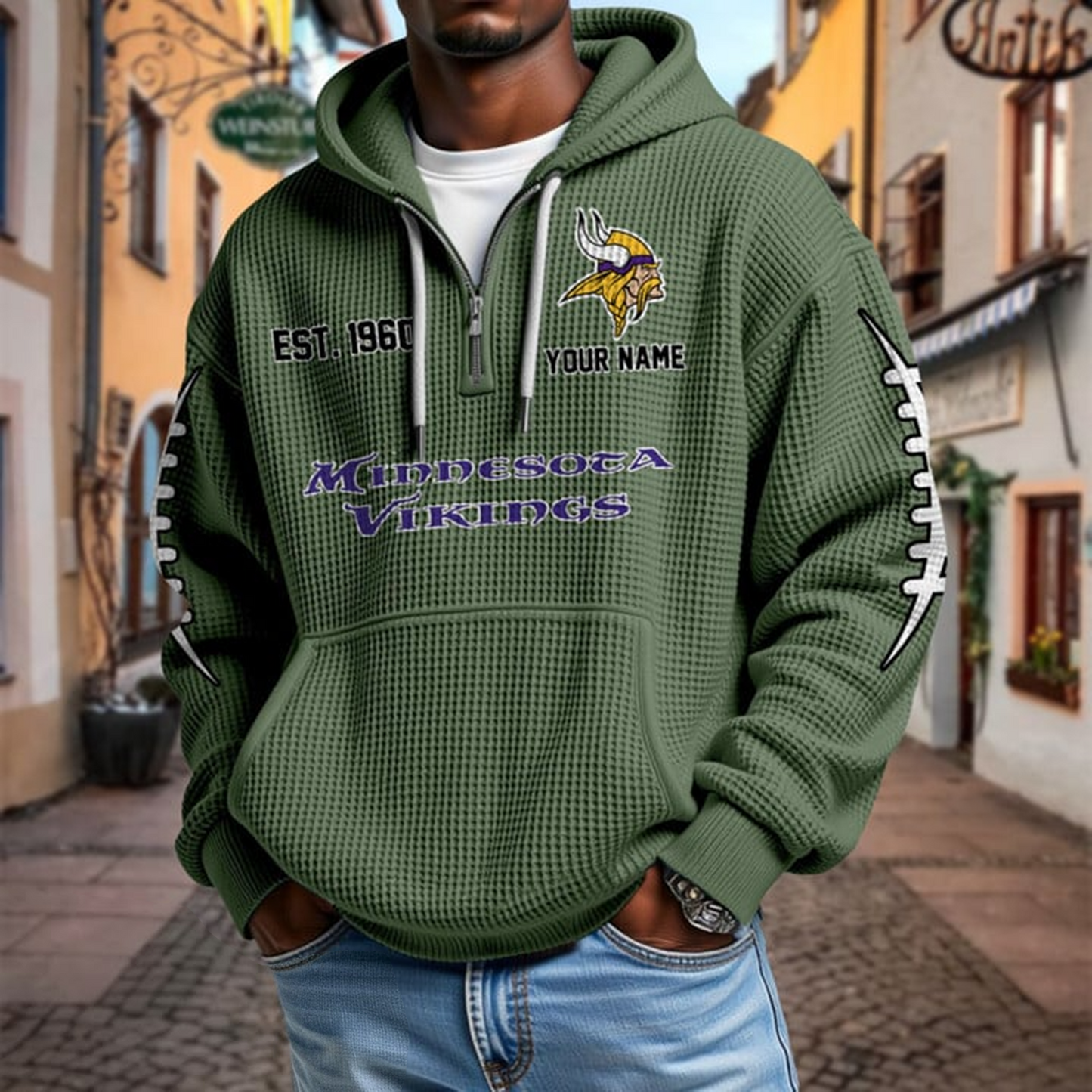 MIN x NFL Waffle Hoodie DatND DVT