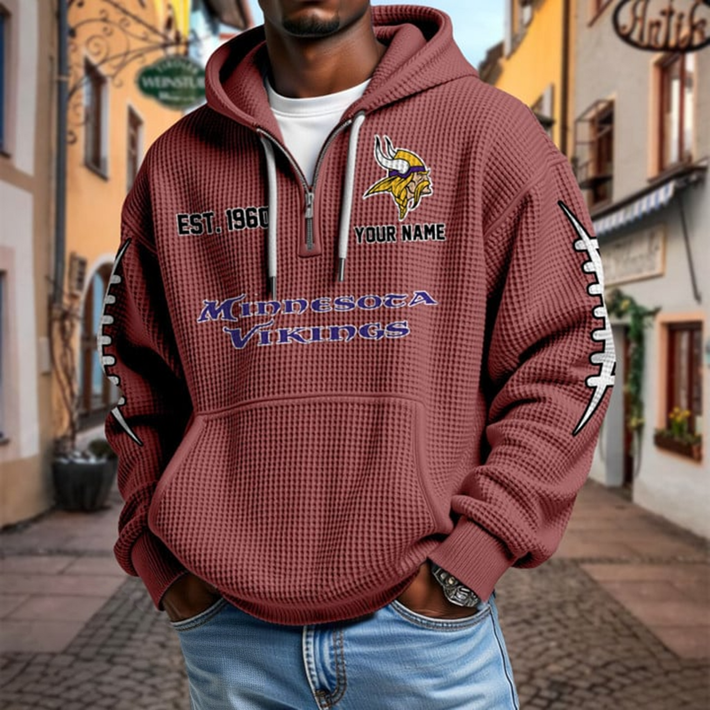 MIN x NFL Waffle Hoodie DatND DVT