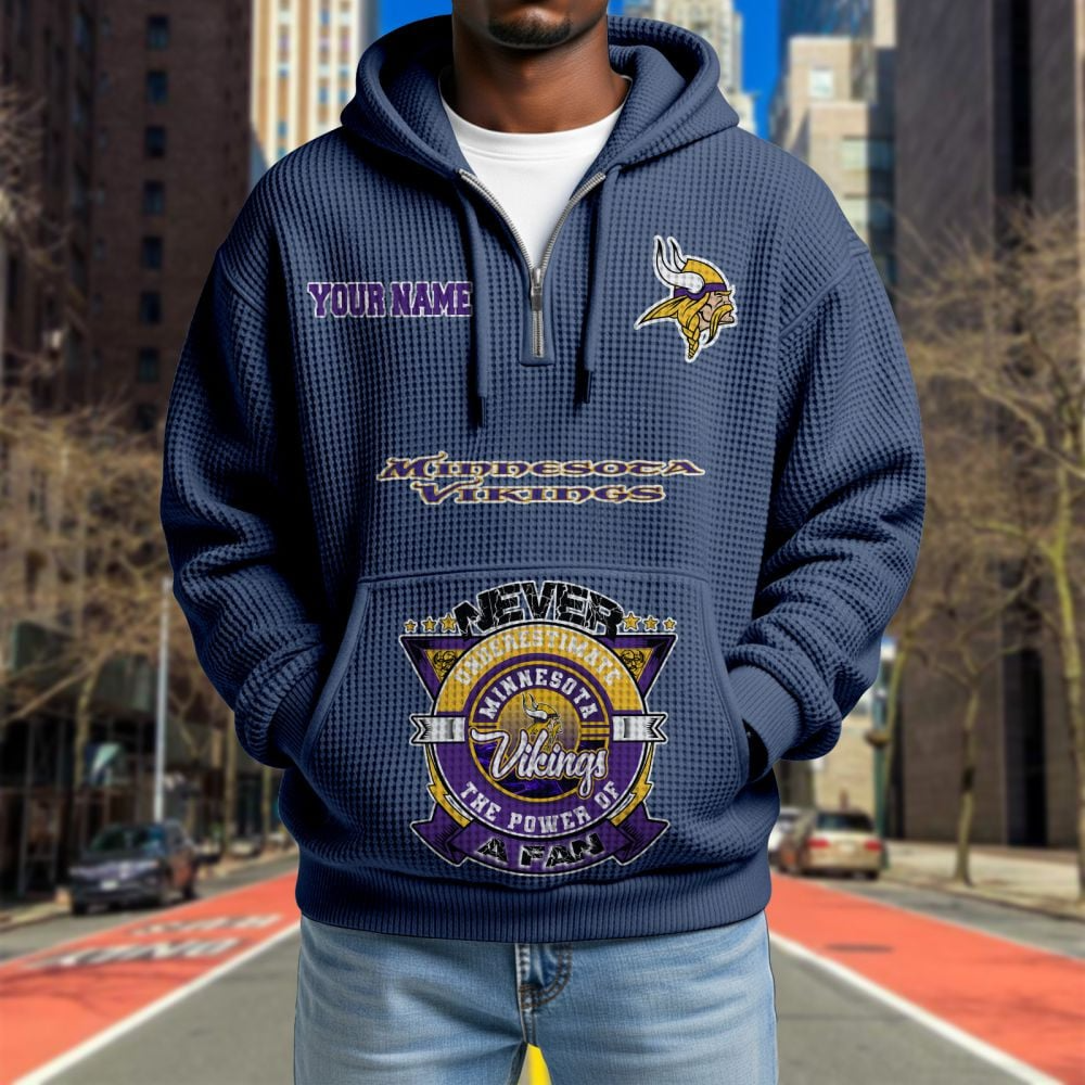 MIN x NFL Waffle Hoodie DATND TANTD
