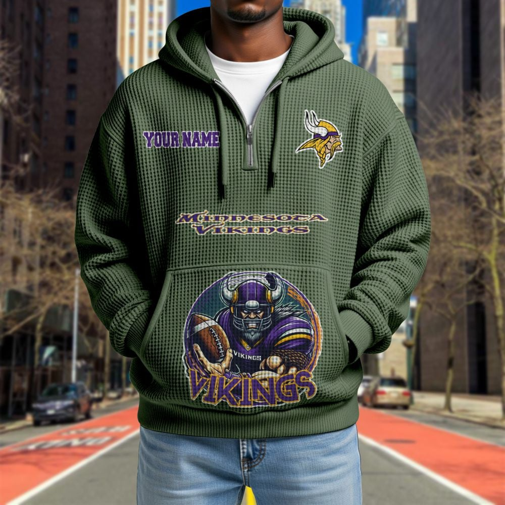 MIN x NFL Waffle Hoodie DATND TANTD