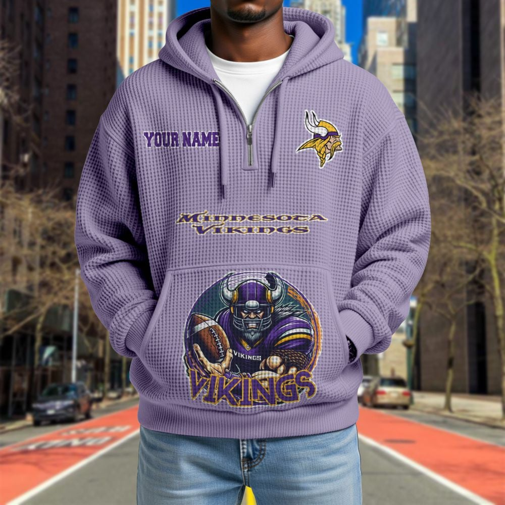 MIN x NFL Waffle Hoodie DATND TANTD