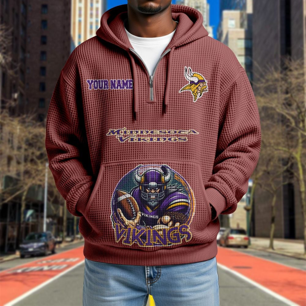 MIN x NFL Waffle Hoodie DATND TANTD